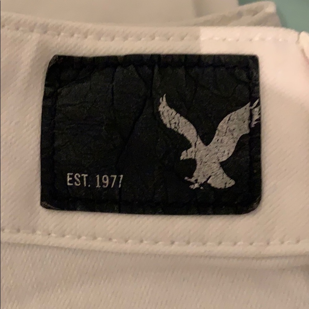 White AE CROP JEANS